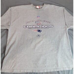 NFL Vintage 2002 Reebok New England Patriots Super Bowl XXXVI Champions 2XL